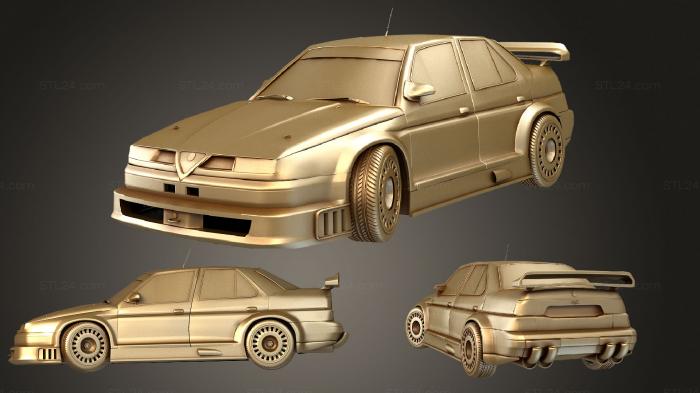 Автомобили и транспорт (Альфа Ромео 155v6, CARS_0499) 3D модель для ЧПУ станка